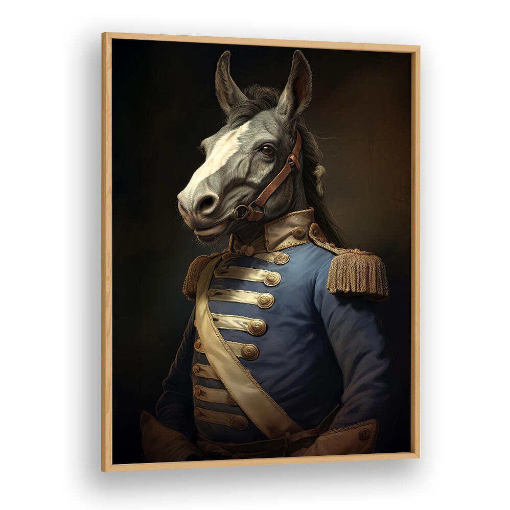 DONKEY IN COSTUME I , ANIMAL PAINTINGS