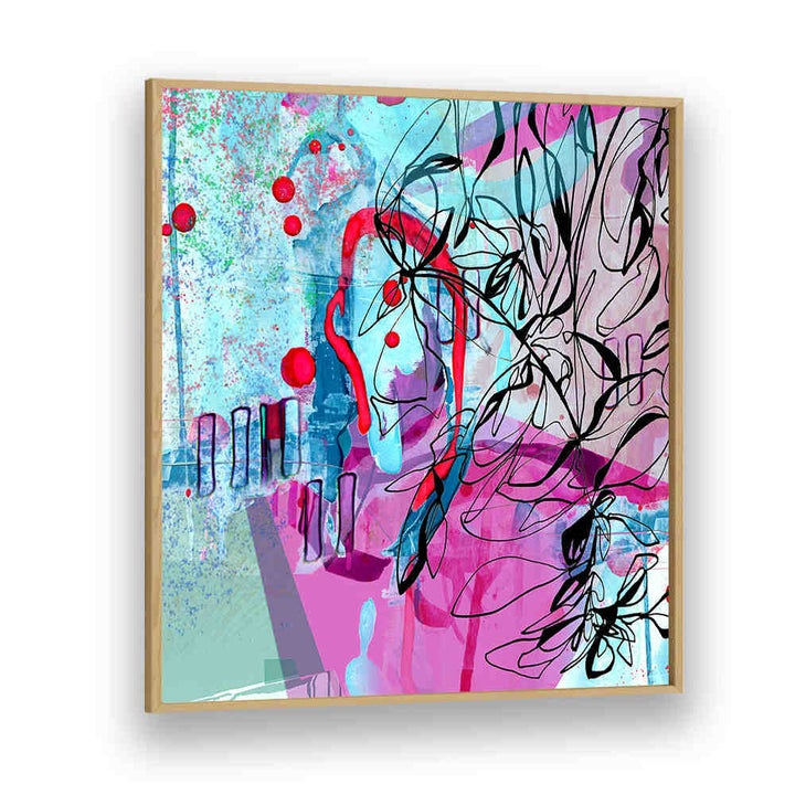 DYNAMIC BRUSHSTROKES AND FLORAL MOTIFS , ORGANIC FORMS