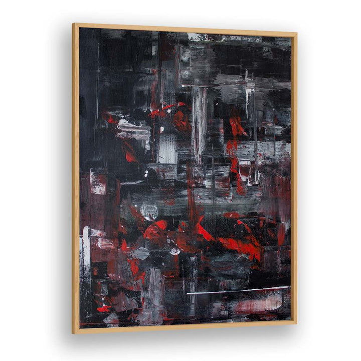 DYNAMIC RED CITYSCAPE ABSTRACT