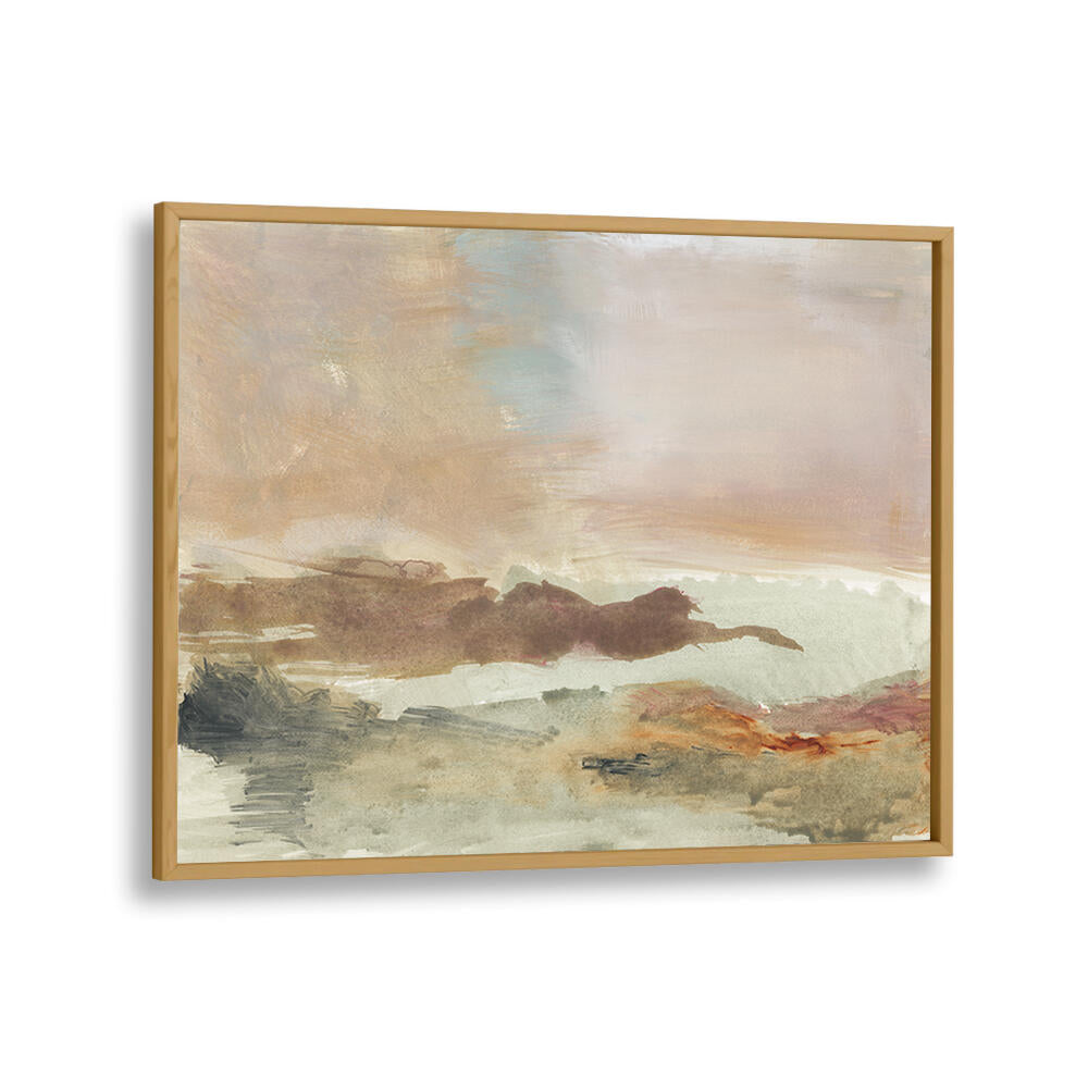 Discover tranquility with EARTHTONES I, LANDSCAPE PAINTINGS, showcasing serene abstract nature scenes.