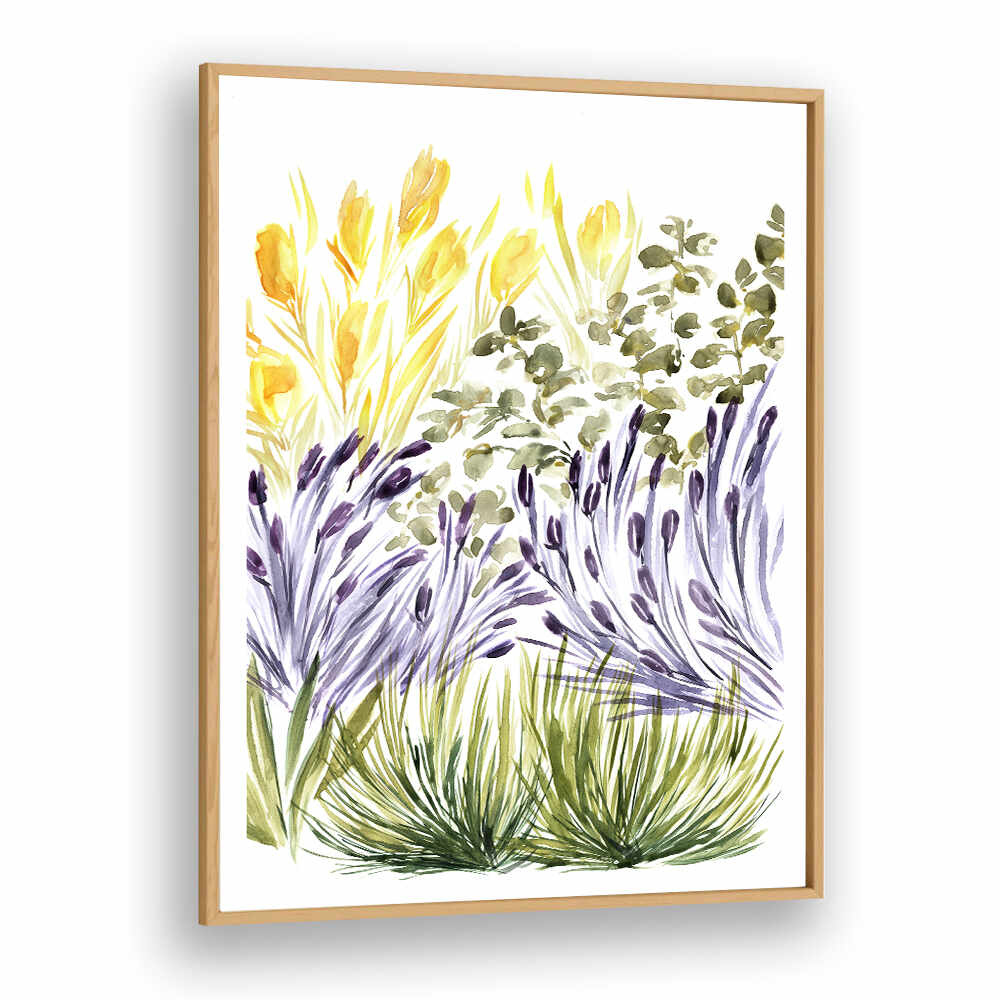 ELISA'S GARDEN RIGHT , FLORAL FLOWER PAINTINGS