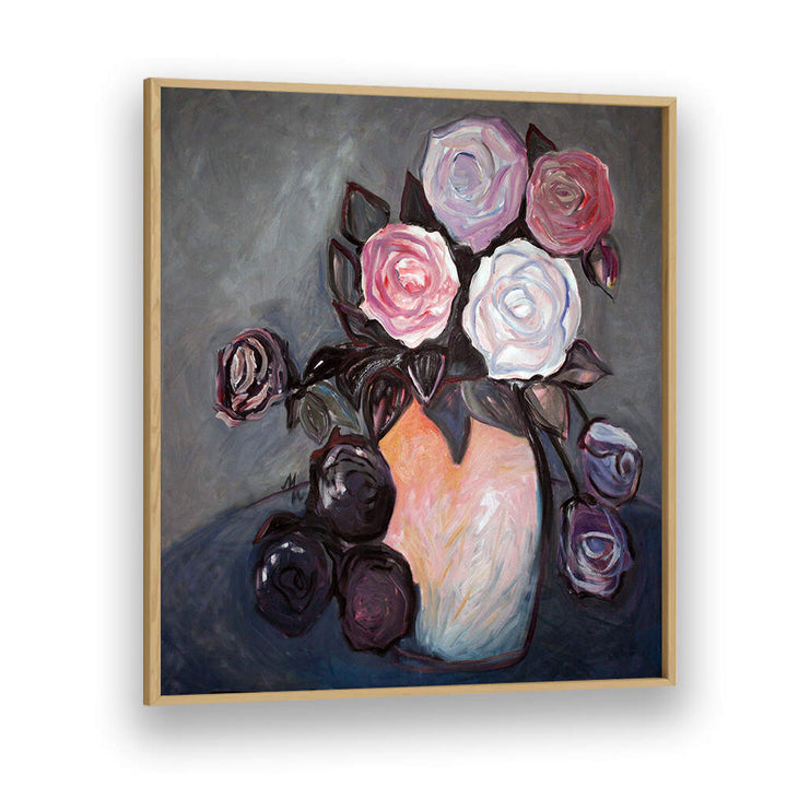 SUNSET LOVE , FLORAL FLOWER PAINTINGS