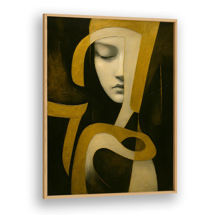 EYES HALF CLOSED , EXPRESSIONISM PAINTINGS