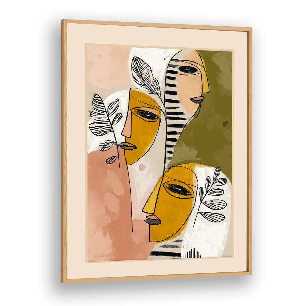 FACES OF THE GARDEN , ABSTRACT PAINTINGS