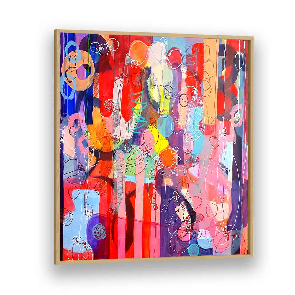 Vibrant FALLING RISING, ABSTRACT PAINTINGS that elevate modern home decor with emotional brushwork and artistry.