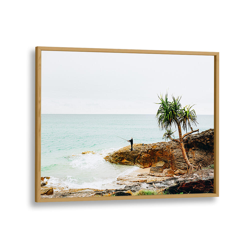 FISHING ON STRADBROKE ISLAND , LANDSCAPE PAINTINGS