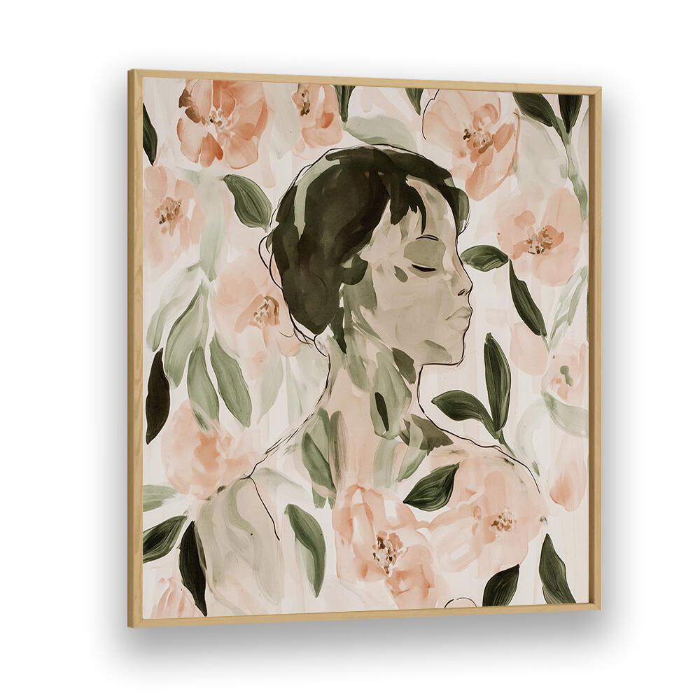FLORAL SERENITY VI , PORTRAITS & FIGURATIVE ILLUSTRATIONS