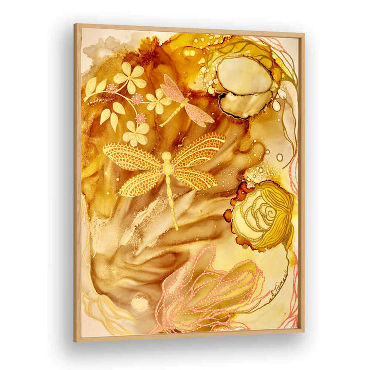 Brighten your child’s space with GOLDEN DRAGONFLIES, KIDS ROOM PAINTINGS, a vibrant 3-piece wall art set.