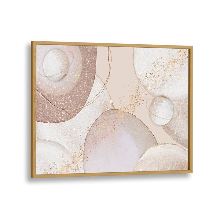 Stunning GOLDEN GALAXY, ABSTRACT PAINTINGS featuring soft hues and cosmic elements to elevate your decor.