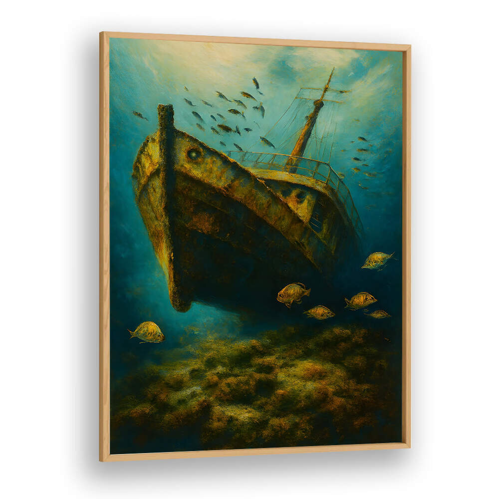 GRAVE OF THE LOST VESSEL , EXPRESSIONISM PAINTINGS