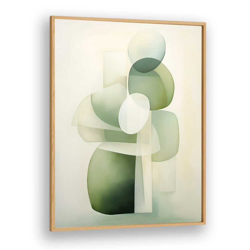 GREEN BEIGE GEO I , ORGANIC FORMS