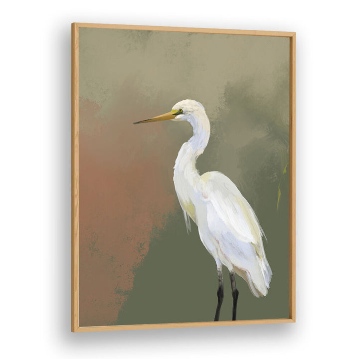 HANDPAINTED HERON OIL PAINTING