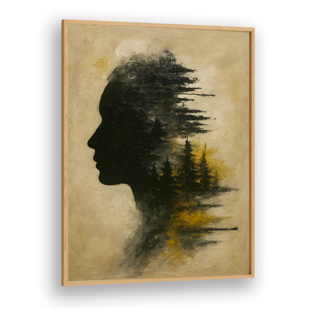 HEAD IN SMOKE , EXPRESSIONISM PAINTINGS