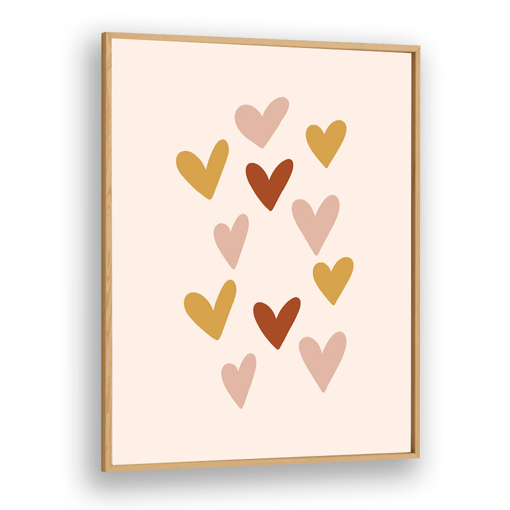 HEARTS , BOHO ART PAINTINGS