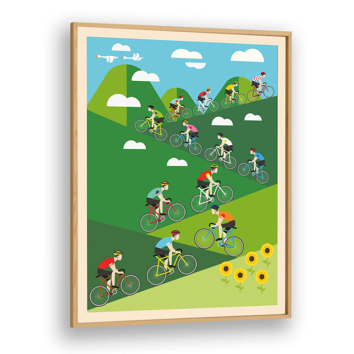 HILL CLIMB CYCLING , SPORTS POSTERS