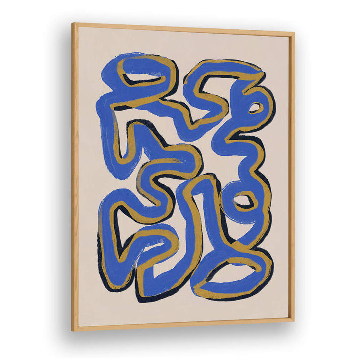 GINTERT WINED BLUE , LINE ART PAINTINGS