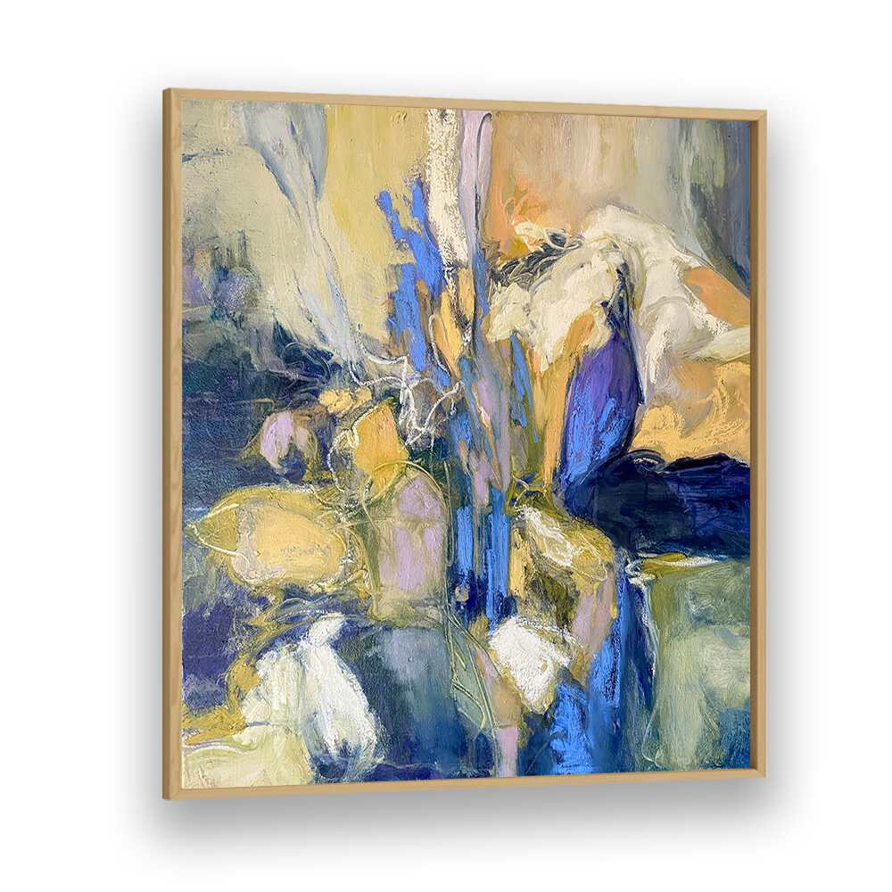 Vibrant IRISES, ABSTRACT PAINTINGS showcasing elegance, perfect for modern home décor from Oakwood.