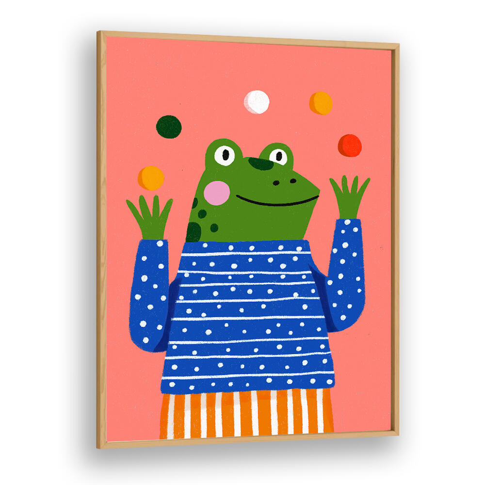 JUGGLING FROG ,KIDS ROOM PAINTINGS