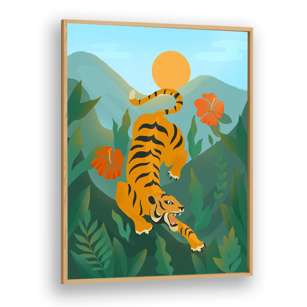 JUNGLE TIGER , KIDS ROOM PAINTINGS