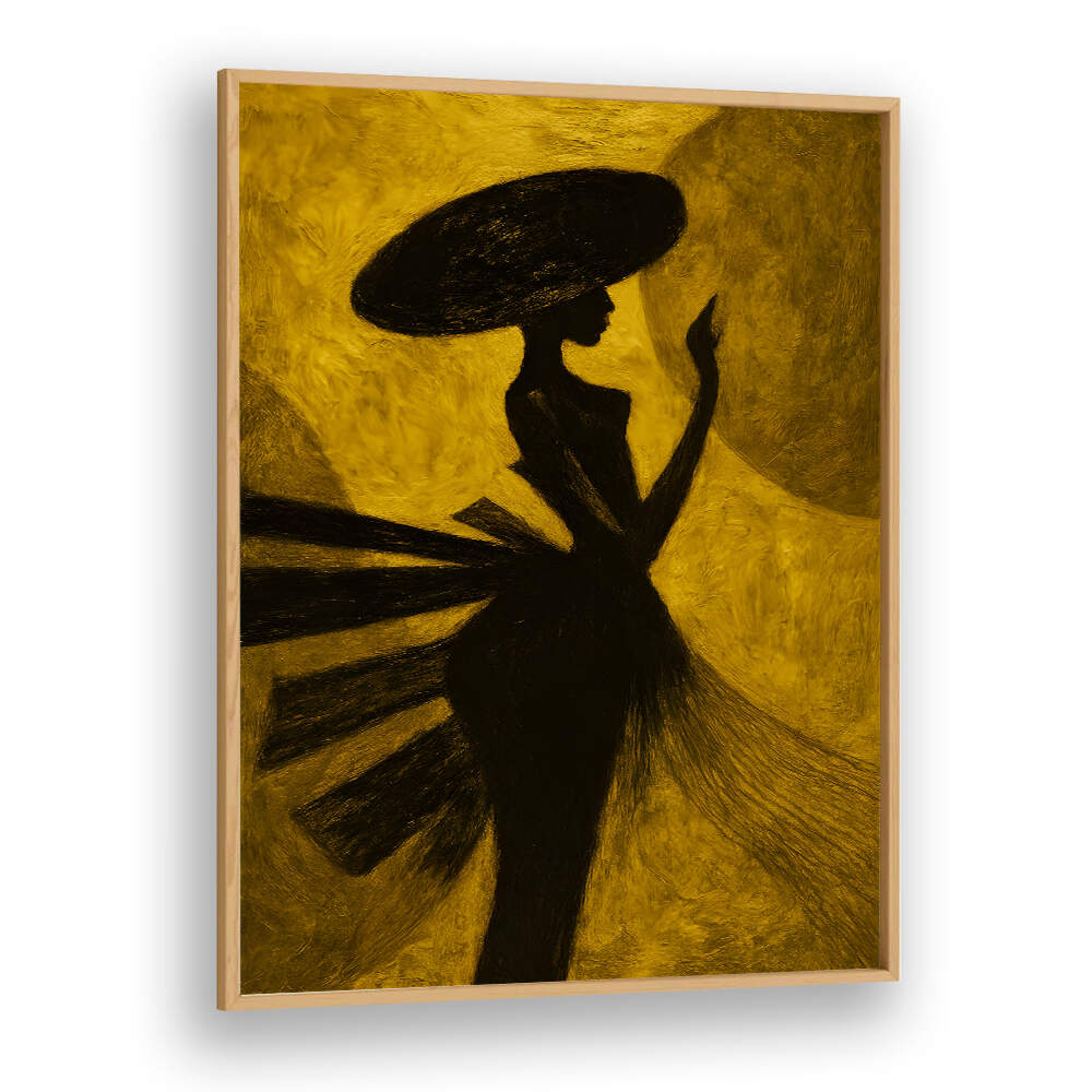 LADY IN THE FLOWING VEIL , EXPRESSIONISM PAINTINGS