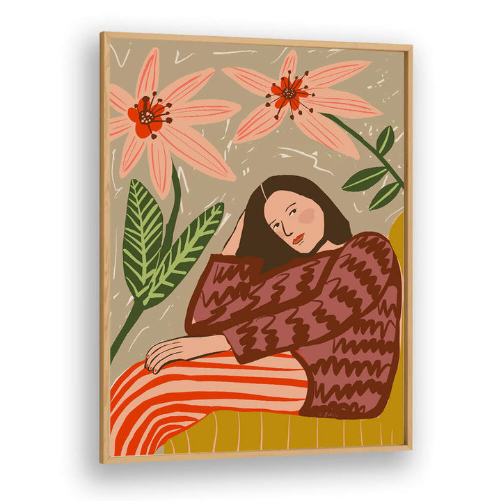 LADY SITTING , PORTRAITS & FIGURATIVE ILLUSTRATIONS