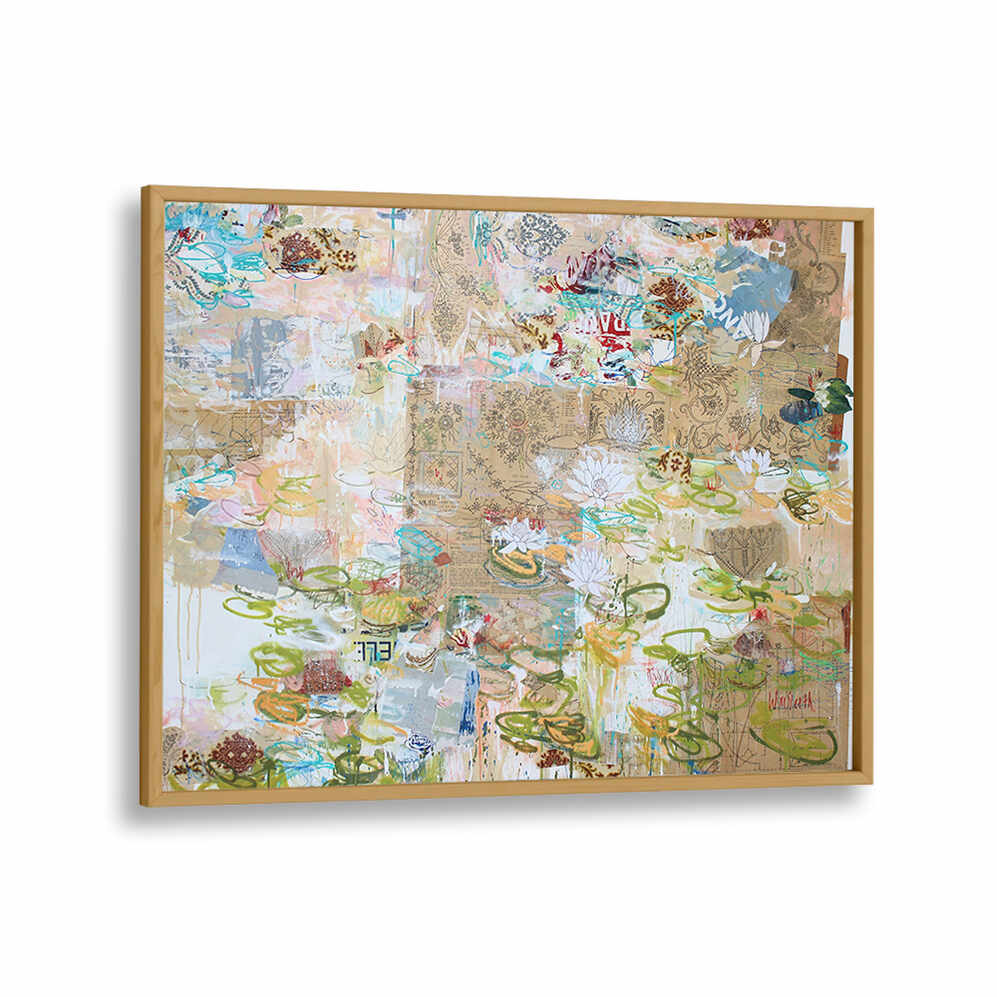 LILY POND WHISPERS , ABSTRACT PAINTINGS