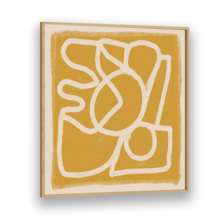 LINE ABSTRACT GOLD TANS , LINE ART PAINTINGS