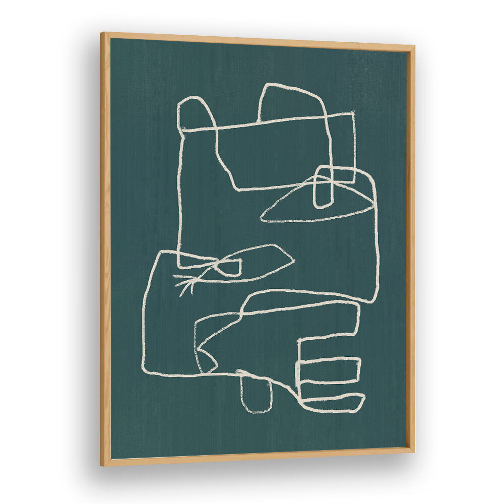 LINE ART ABSTRACT PORTRAIT IV , LINE ART PAINTINGS