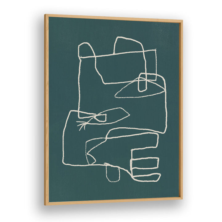 LINE ART ABSTRACT PORTRAIT IV , LINE ART PAINTINGS