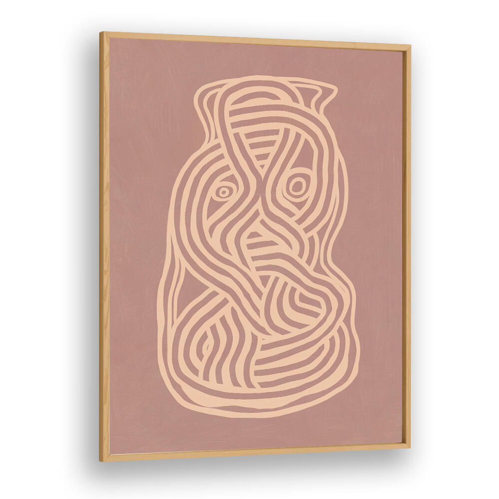 LINE ART ORGANIC SHAPE IN NUDE  ,LINE ART PAINTINGS