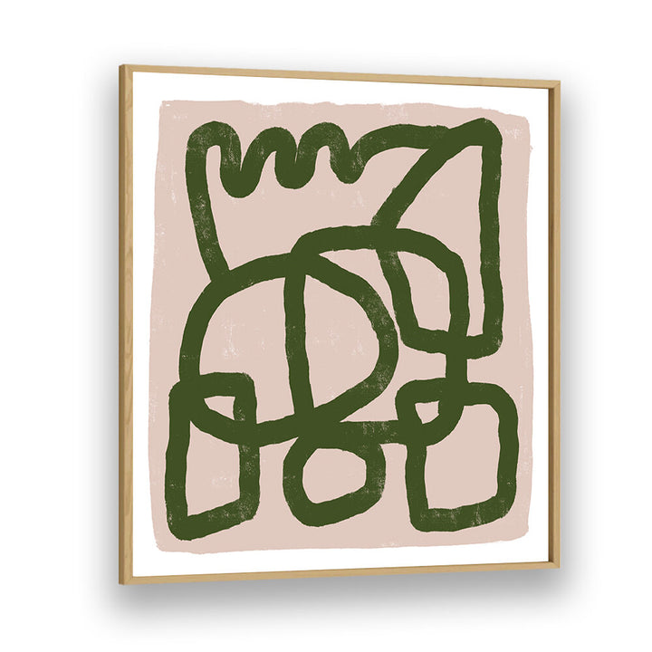 LINE DRAWING GREEN , LINE ART PAINTINGS