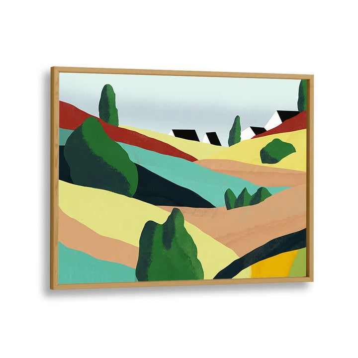 LITTLE COLOR ROLLING HILLS , LANDSCAPE PAINTINGS