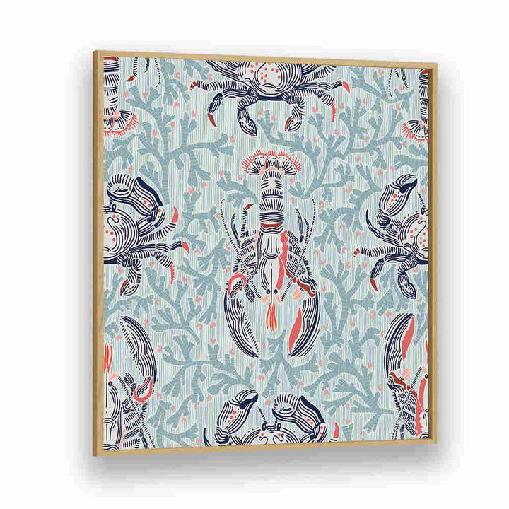 Bright and vibrant LOBSTER AND CRAB COASTAL II, BEACH PAINTINGS ideal for enhancing coastal home decor.