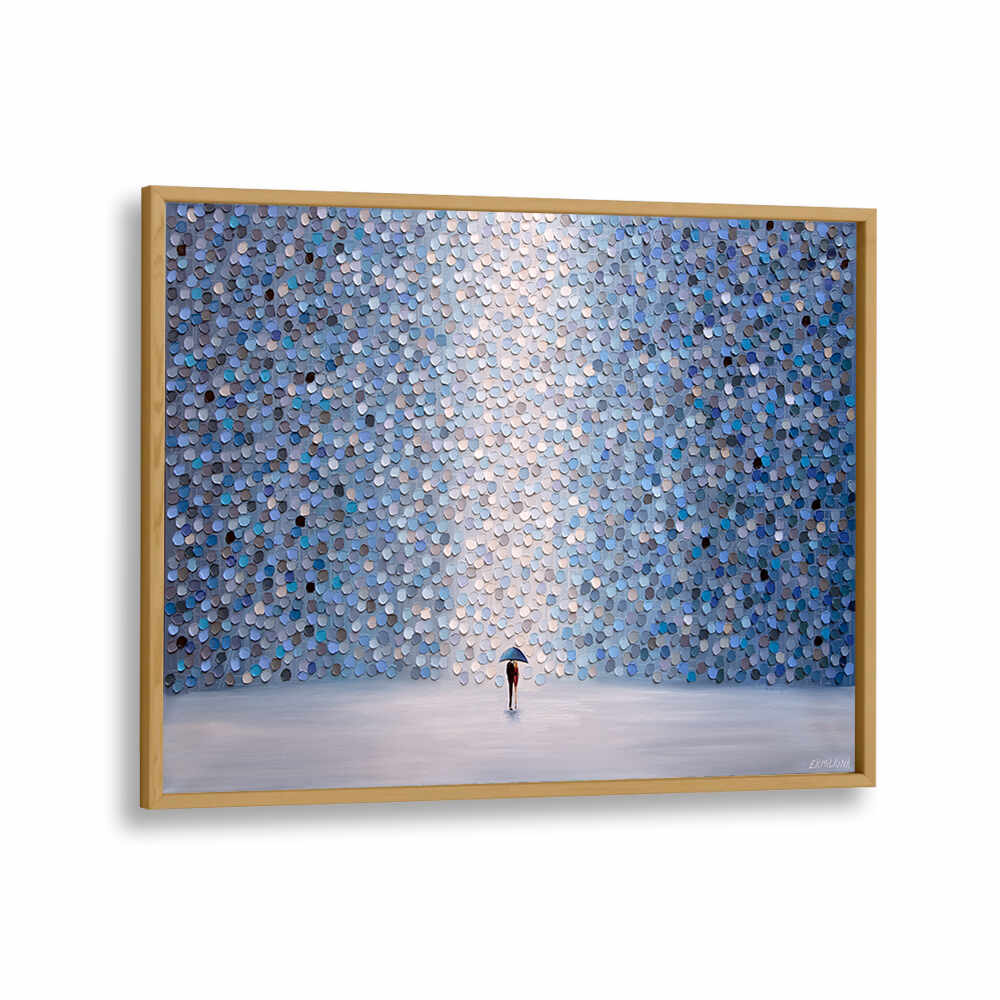 LOVE UNDER UMBRELLA , MODERN IMPRESSIONISM PAINTINGS