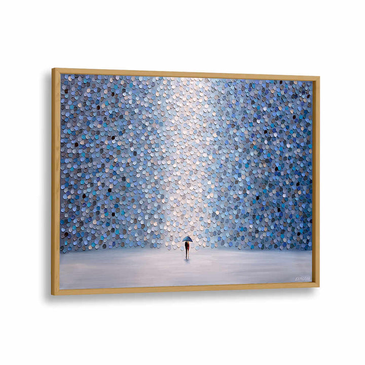 LOVE UNDER UMBRELLA , MODERN IMPRESSIONISM PAINTINGS