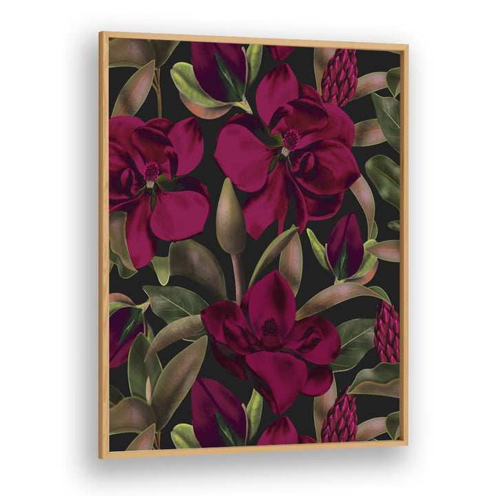 LUSH BURGUNDY MAGNOLIAS