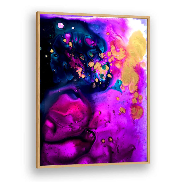 MAGENTA AND GOLD TOPOGRAPHY , ABSTRACT PAINTINGS