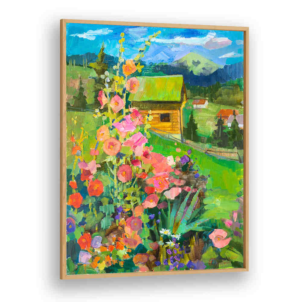 MALLOWS IN BUKOVELE , LANDSCAPE PAINTINGS