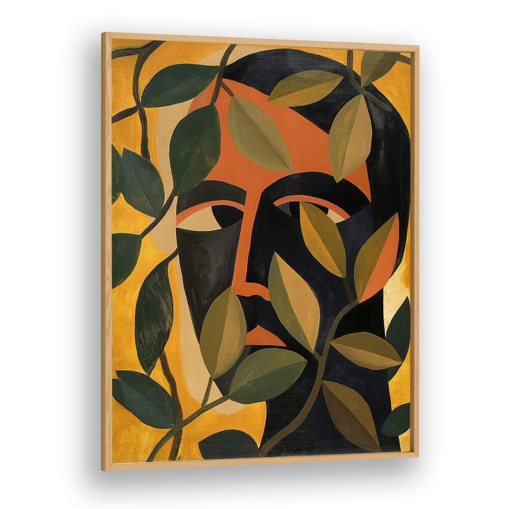 MAN IN THE LEAVES, PORTRAITS & FIGURATIVE ILLUSTRATIONS