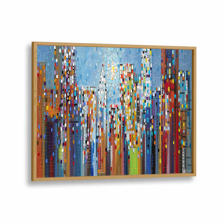 MANHATTAN SKYLINE , MODERN IMPRESSIONISM PAINTINGS