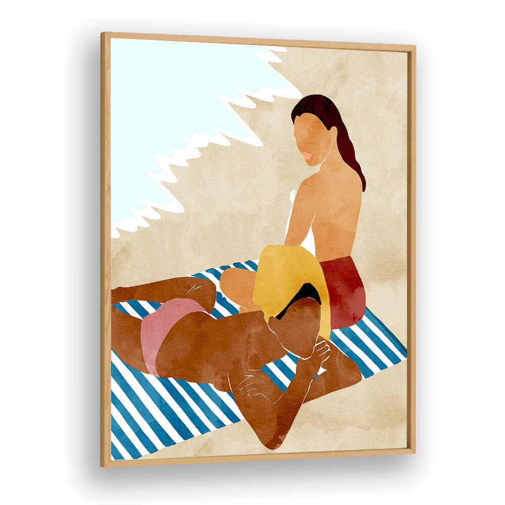 MINIMALIST BEACH SCENE , PORTRAITS & FIGURATIVE ILLUSTRATIONS