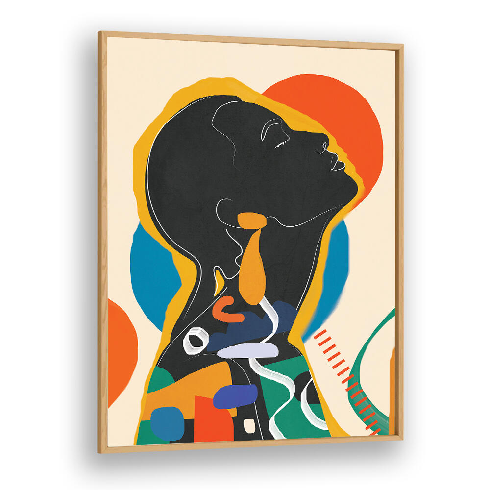 MODERN ABSTRACT WOMAN , POP ART PAINTINGS
