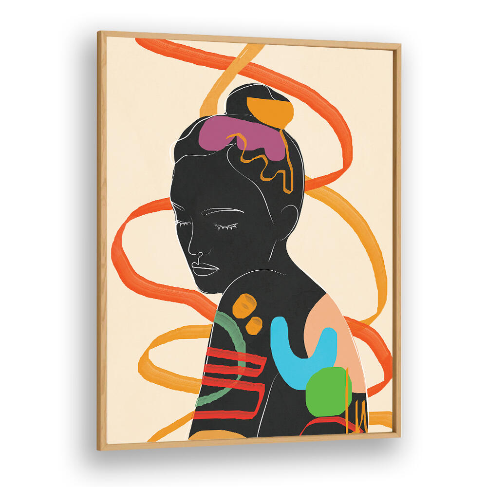 MODERN ABSTRACT WOMAN II , POP ART PAINTINGS
