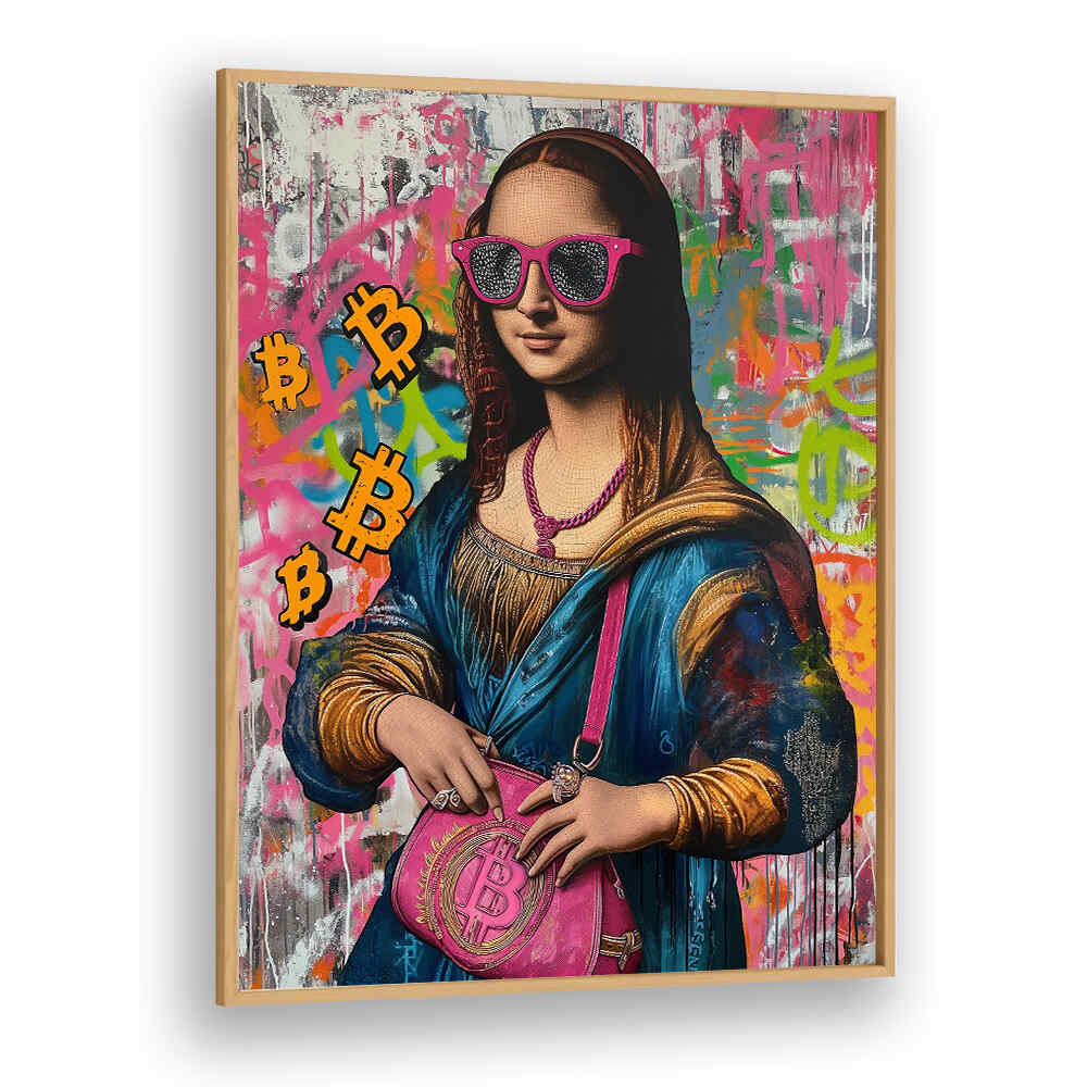 MONALISA BITCOIN , POP ART PAINTINGS