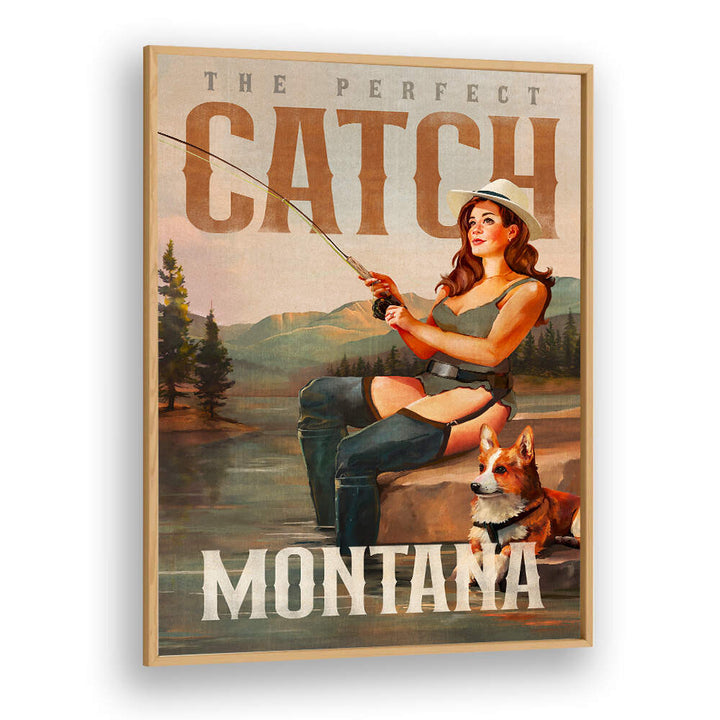 MONTANA SERENITY , VINTAGE TRAVEL POSTERS
