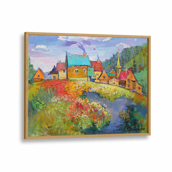 MOUNTAIN CARAVAN , LANDSCAPE PAINTINGS