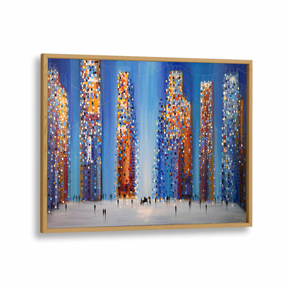 MUSIC IN THE CITY , MODERN IMPRESSIONISM PAINTINGS