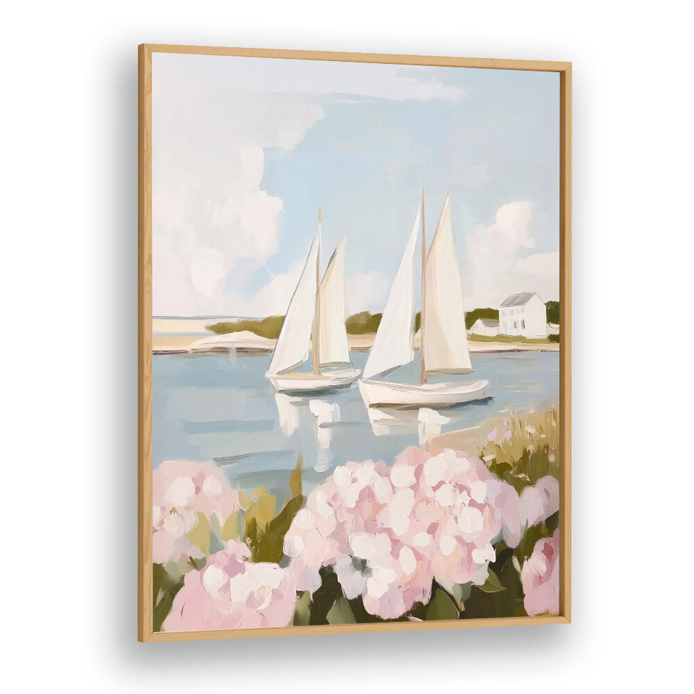 NANTUCKET SAILS , BEACH PAINTINGS