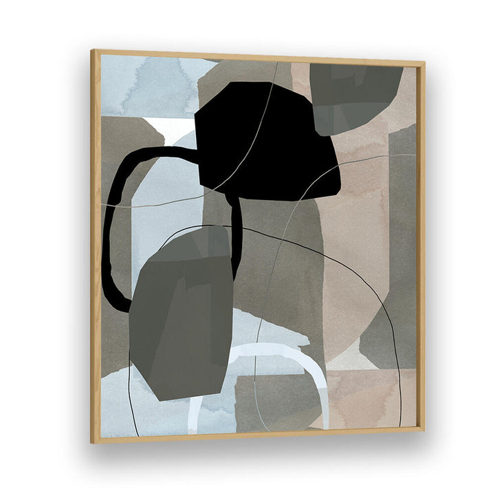 NEUTRAL SHAPES V, ABSTRACT PAINTINGS showcasing a harmonious blend of neutral tones and dynamic shapes for elegant decor.