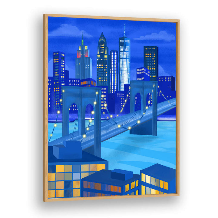 NEW YORK AT NIGHT , TRAVEL POSTERS